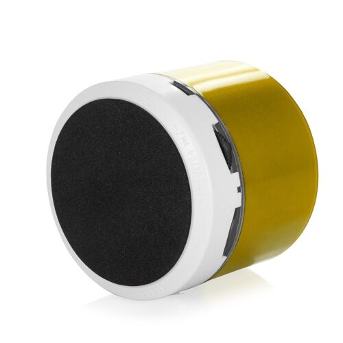 Altavoz compacto Viancos Bluetooth 3.0 de 3W, con luz led, manos libres y radio FM. Oro