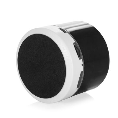 Haut-parleur compact Viancos Bluetooth 3.0 3W, avec lumière LED, mains libres et radio FM. Le noir