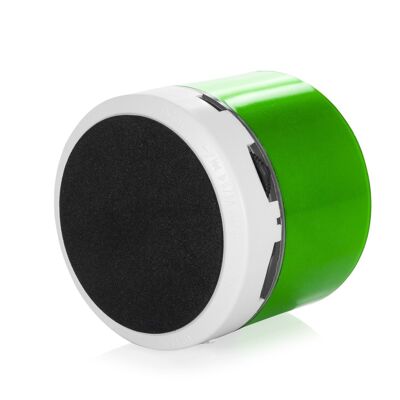 Haut-parleur compact Viancos Bluetooth 3.0 3W, avec lumière LED, mains libres et radio FM. Vert