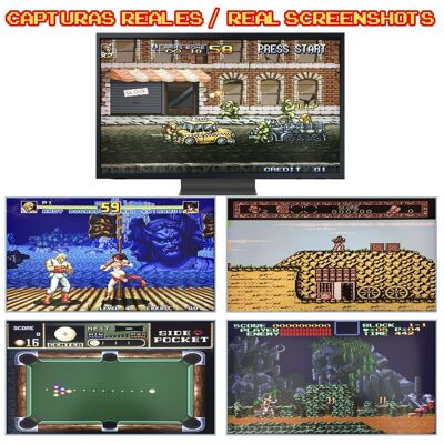 Pandora Twince. Emulador consola arcade de juegos clásicos HDMI. 2 joysticks inalámbricos. 1 y 2 jugadores. Rojo