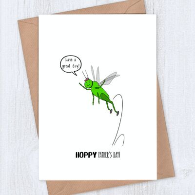 Grasshopper Hoppy Father's Day Card