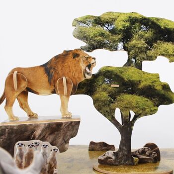 Puzzle 3D de l'Afrique sauvage. Multicolore 1