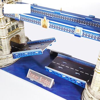 Puzzle 3D tour du pont de Londres 79,5x17,5x21,5 cm. Multicolore 3
