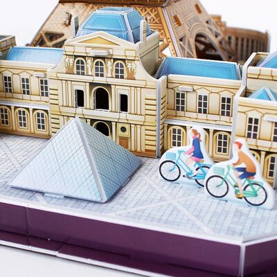 3D puzzle Paris 38.1x25.4x32.7 cm. Multicolored