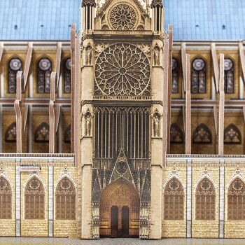 Puzzle 3D Notre-Dame Paris 27,2x14,2x18 cm. Multicolore 2