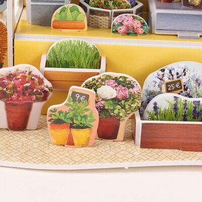 3D Puzzle WORLD STYLE FRANCE Traditional Flower Stand Multicolor