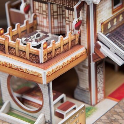 3D Puzzle WORLD STYLE EASTERN CHINA TEA SHOP LEMIN Traditional Multicolor