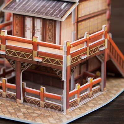 3D Puzzle WORLD STYLE EASTERN CHINA DRAGON'S TAVERN traditional Multicolor