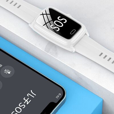 Smartwatch 4G D9W-XT localizador LBS, Wifi y llamadas. Con termómetro, monitor cardiaco y podómetro. Blanco