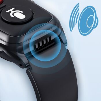 Smartwatch 4G D10-PRO traceur GPS, Wifi et LBS. Personnes âgées spéciales. Avec thermomètre et podomètre. Le noir 2