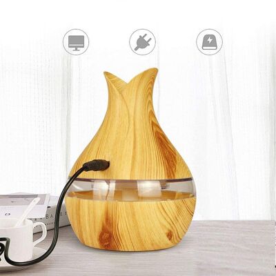 300ml humidifier with RGB Led lights. Beige