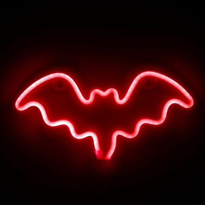 Neon pendant red Bat design. Red