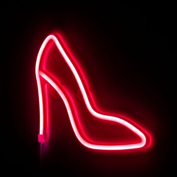 Pendentif rouge fluo, design High Heel Shoe. Rouge 2