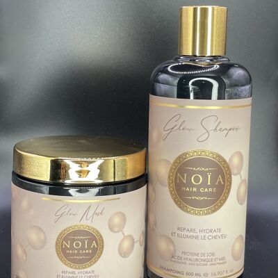 Glow Shampoo + Mask Duo Offer Silk Protein, Hyaluronic Acid & Honey