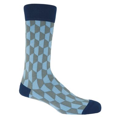 Optwocal Men's Socks - Blue