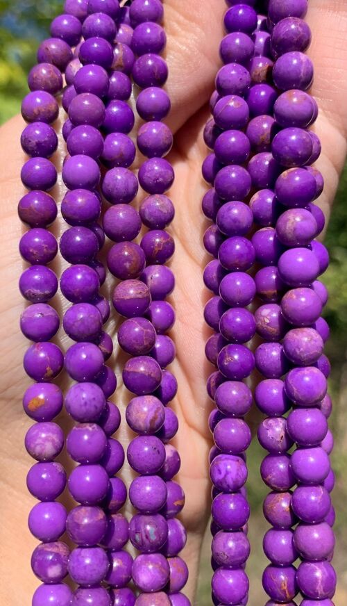 Perles en phosphosidérite en 6mm