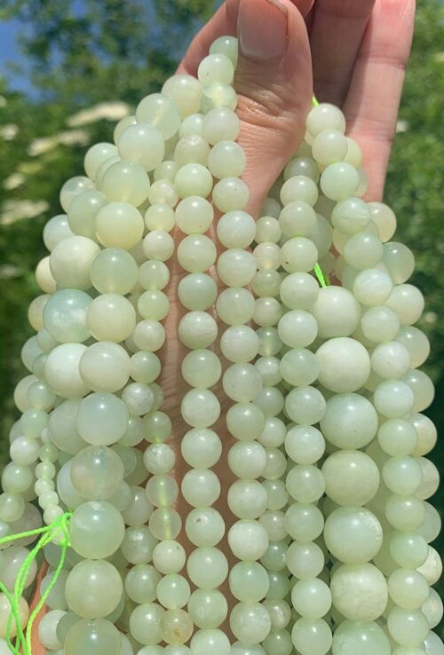 Perles en serpentine, 4mm