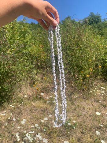 Perles en howlite, forme chips 7