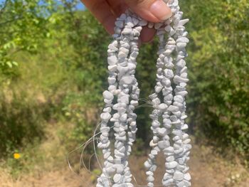 Perles en howlite, forme chips 2