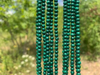 Perles en malachite entre 4 et 8mm - 10mm (sur commande) 7