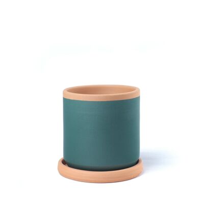 Vaso in terracotta verde bosco CA0105VS13128