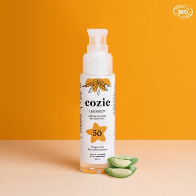Cozie – Sonnenmilch LSF 50 mit Aloe Vera und Jojobaöl 50 ml