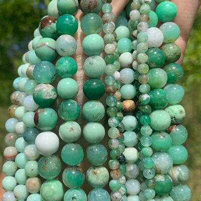 Perles en chrysoprase entre 4 et 10mm - 4mm