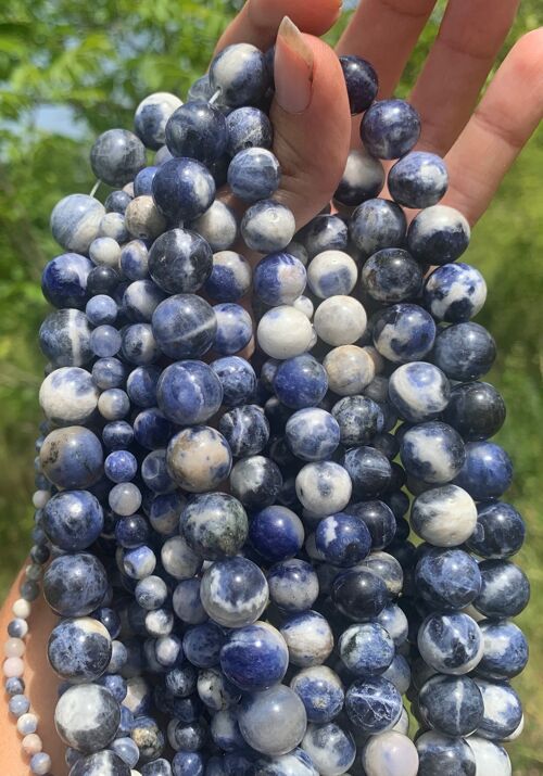 Perles en sodalite entre 4 et 12mm SU - 6mm