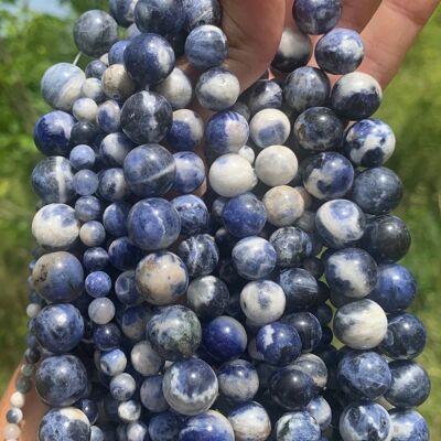 Perles en sodalite entre 4 et 12mm SU - 6mm