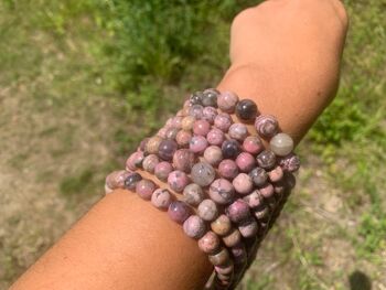 Perles en rhodonite entre 8 et 10mm - 10mm 6