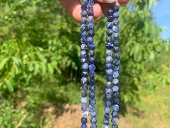 Perles en sodalite, forme diamant entre 6 et 12mm - 12mm 8