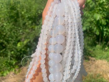 Perles en agate blanche entre 2 et 14mm - 2mm 4