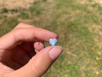 Perle coeur en acier inoxydable - Argenté 3