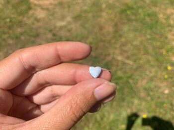 Perle coeur en acier inoxydable - Argenté 4