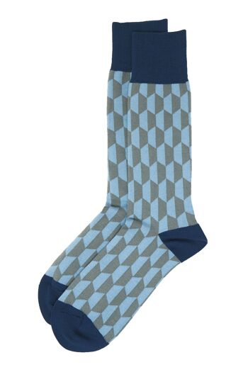 Chaussettes homme Optwocal gris 3