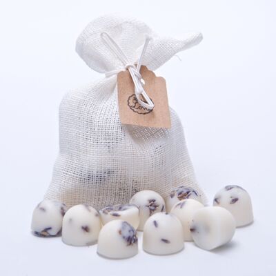 Mango Scented Natural Wax Melts in White Linen Bag of 10 each