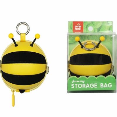 Porte clés abeille jaune