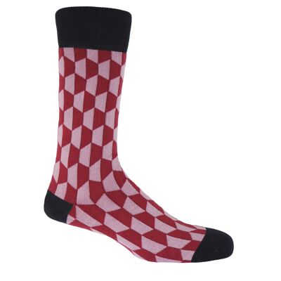 Chaussettes homme Optwocal rouge