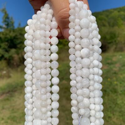 Perles en labradorite blanche entre 4 et 12mm LBU - 4mm