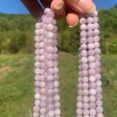 Perles en kunzite entre 6 et 12mm - 6mm