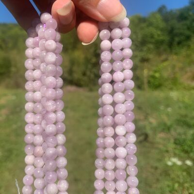 Perles en kunzite entre 6 et 12mm - 8mm