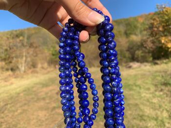 Perles en lapis-lazuli entre 6 et 10mm LT - 6mm