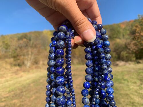 Perles en lapis-lazuli entre 2 et 10mm LU - 4mm