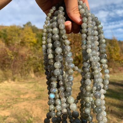 Perles en labradorite entre 6 et 10mm LU - 8mm