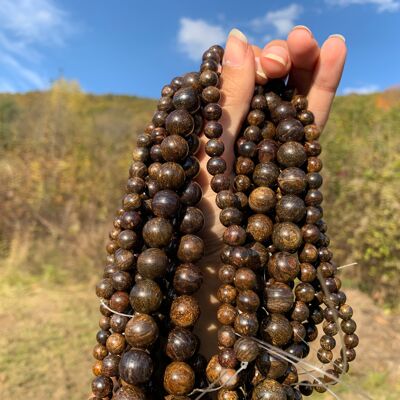 Perles en bronzite entre 4 et 12mm - 10mm