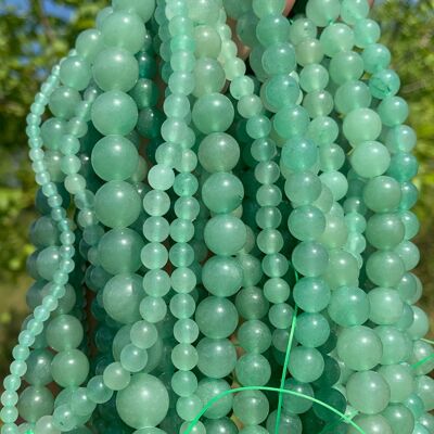 Perles en aventurine verte entre 4 et 12mm - 4mm
