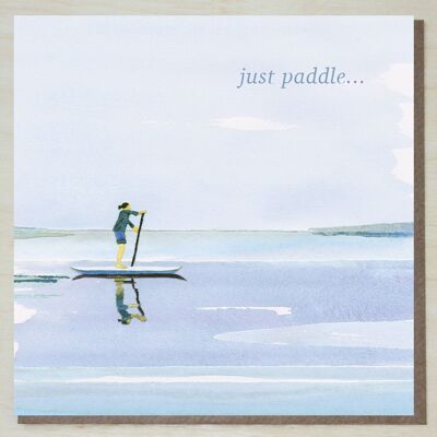 Carta di paddleboarding - 'solo pagaia'