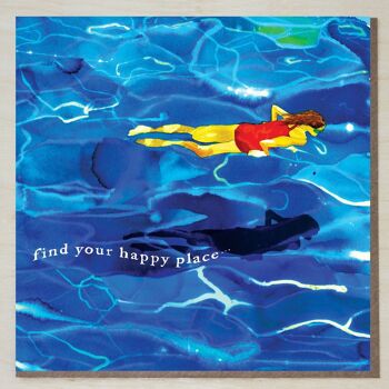 Carte de natation sous-marine (trouvez votre endroit heureux) 1