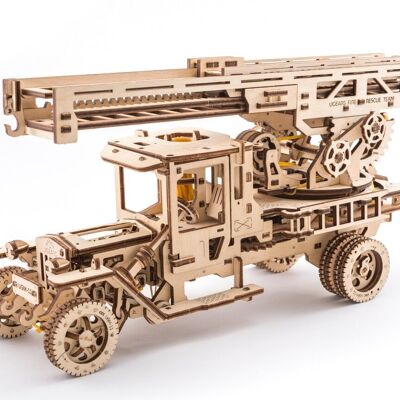 Ugears Camion à échelle de Feu