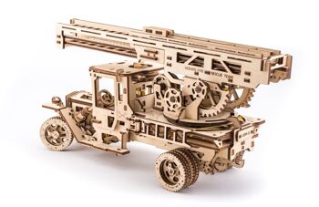 Ugears Camion à échelle de Feu 3